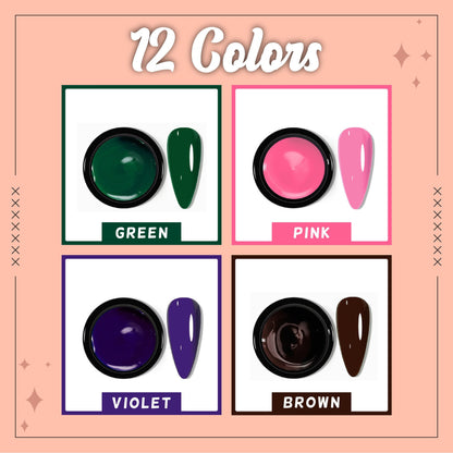 12 Color-Craze Gel Nail Polish